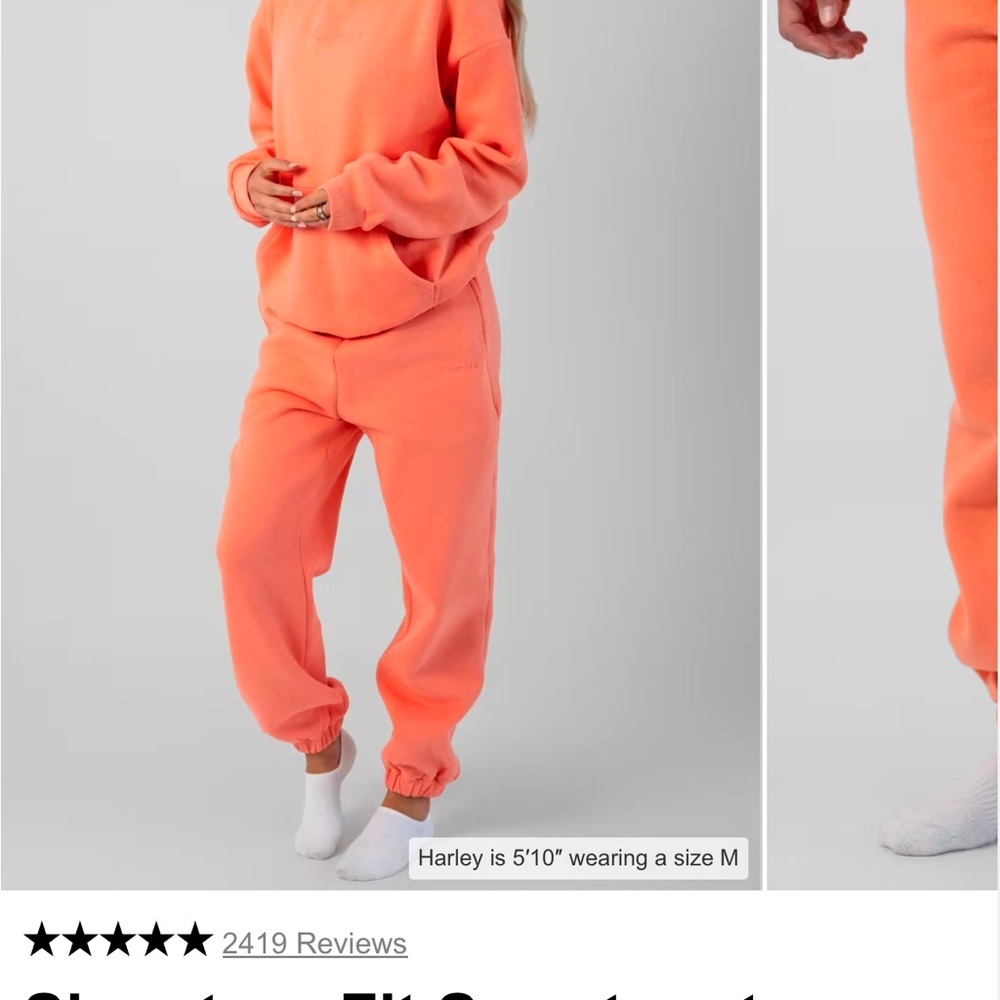 Coral sweatpants comfrt signature style